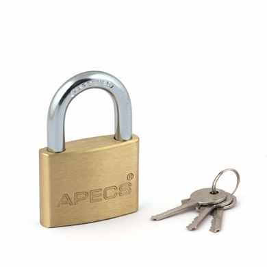 Замок висячий латунный Apecs PDB-01-60